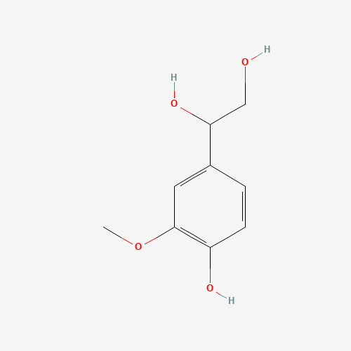 rac 4-Hydroxy-3-methoxyphenylethylene Glycol (CAS: 534-82-7) - Chemical Structure and Molecular Formula 
