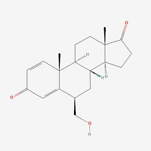 6b-Hydroxymethylandrosta-1,4-diene-3,17-dione (CAS: 121021-51-0) - Chemical Structure and Molecular Formula 