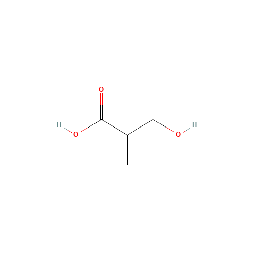 3-Hydroxy-2-methylbutanoic Acid (CAS: 473-86-9) - Chemical Structure and Molecular Formula 