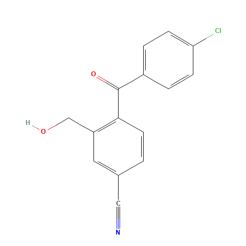 2-Hydroxymethyl-4-cyano-4'-chloro-benzophenone (CAS: 1076198-25-8) - Related Chemical Product