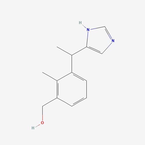 3-Hydroxy Medetomidine (CAS: 128366-50-7) - Chemical Structure and Molecular Formula 