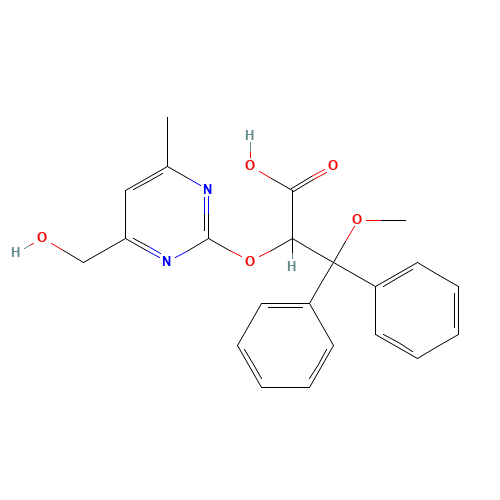 rac 4-Hydroxymethyl Ambrisentan (CAS: 1106685-84-0) - Chemical Structure and Molecular Formula 