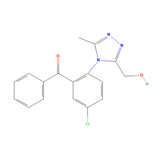 2-[3-(Hydroxymethyl)-5-methyl-4-triazolyl]-5-chlorobenzophenone (CAS: 38150-27-5) - Related Chemical Product