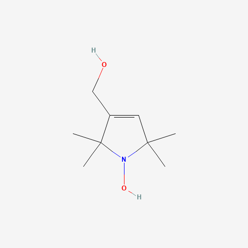3-Hydroxymethyl-(1-oxy-2,2,5,5-tetramethylpyrroline) (CAS: 55738-75-5) - Chemical Structure and Molecular Formula 