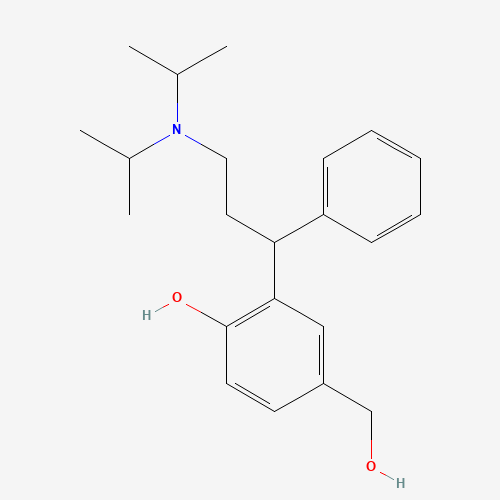 rac 5-Hydroxymethyl Tolterodine, 90% by HPLC (CAS: 200801-70-3) - Chemical Structure and Molecular Formula 