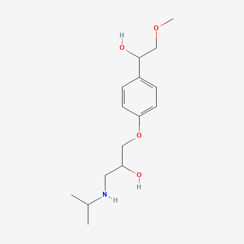 a-Hydroxy Metoprolol (CAS: 56392-16-6) - Chemical Structure and Molecular Formula 