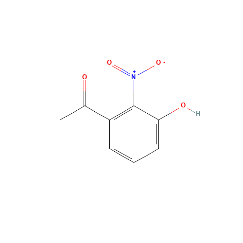 3'-Hydroxy-2'-nitroacetophenone (CAS: 53967-72-9) - Chemical Structure and Molecular Formula 