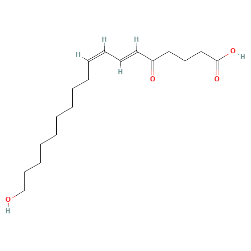(6E,8Z)-18-Hydroxy-5-oxo-6,8-octadecadienoic Acid (CAS: 1021188-26-0) - Chemical Structure and Molecular Formula 