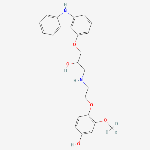 4'-Hydroxyphenyl Carvedilol-d3 (CAS: 1189675-28-2) - Related Chemical Product