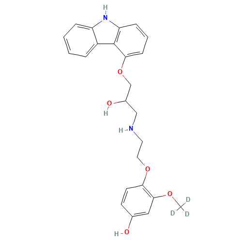 4'-Hydroxyphenyl Carvedilol-d3 (CAS: 1189675-28-2) - Related Chemical Product