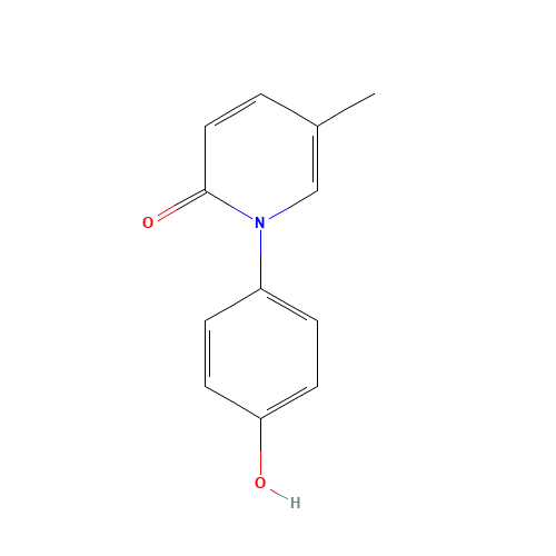 N-(4-Hydroxyphenyl)-5-methyl-2-1H-pyridone (CAS: 851518-71-3) - Chemical Structure and Molecular Formula 