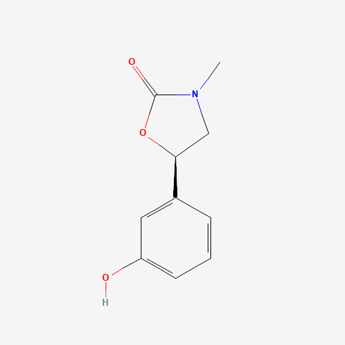 (R)-5-(3-Hydroxyphenyl)-3-methyl-2-oxazolidinone (CAS: 110193-49-2) - Chemical Structure and Molecular Formula 