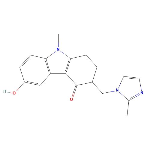 6-Hydroxy Ondansetron (CAS: 110708-17-3) - Chemical Structure and Molecular Formula 