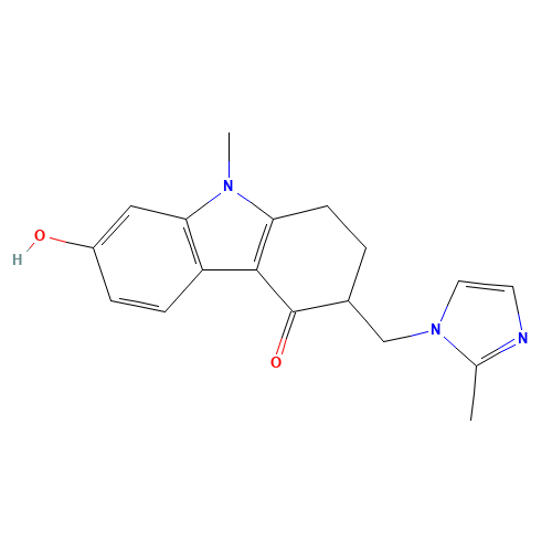 7-Hydroxy Ondansetron (CAS: 126702-17-8) - Chemical Structure and Molecular Formula 