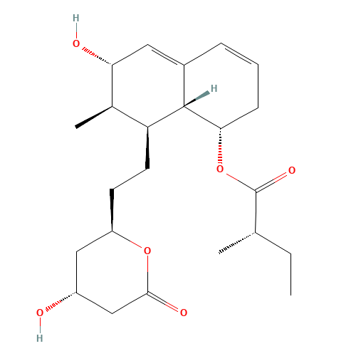 3a-Hydroxy Pravastatin Lactone (CAS: 85798-96-5) - Chemical Structure and Molecular Formula 
