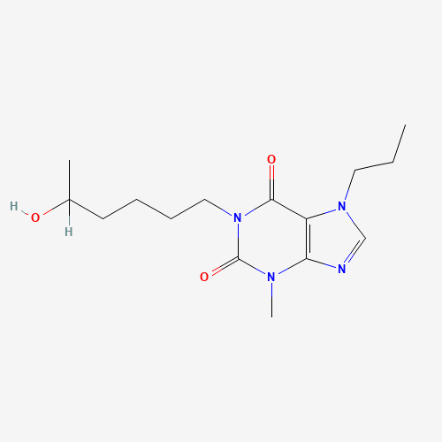 rac 5-Hydroxy Propentofylline (CAS: 56395-62-1) - Chemical Structure and Molecular Formula 