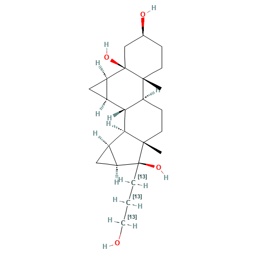 17-(3-Hydroxypropyl-13C3)-6b,7b:15b,16b-dimethyleneandrostane-3b,5b,17b-triol (CAS: 1264137-83-8) - Related Chemical Product