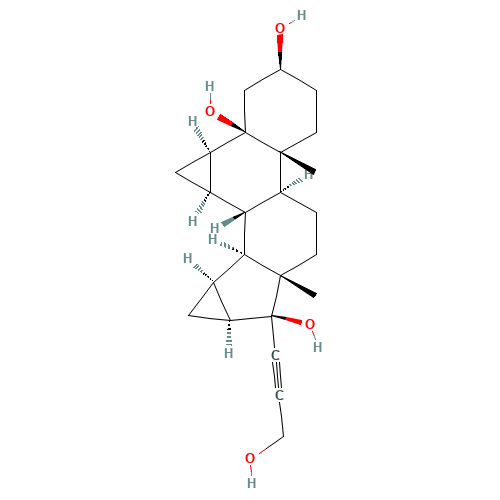 17-(3-Hydroxy-1-propynyl)-6b,7b:15b,16b-dimethyleneandrostane-3b,5b,17b-triol (CAS: 82543-17-7) - Related Chemical Product
