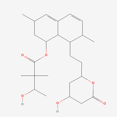 3”-Hydroxy Simvastatin (CAS: 126313-98-2) - Chemical Structure and Molecular Formula 