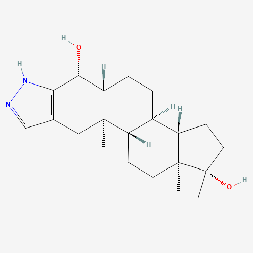 4a-Hydroxy Stanozolol (CAS: 125636-92-2) - Chemical Structure and Molecular Formula 