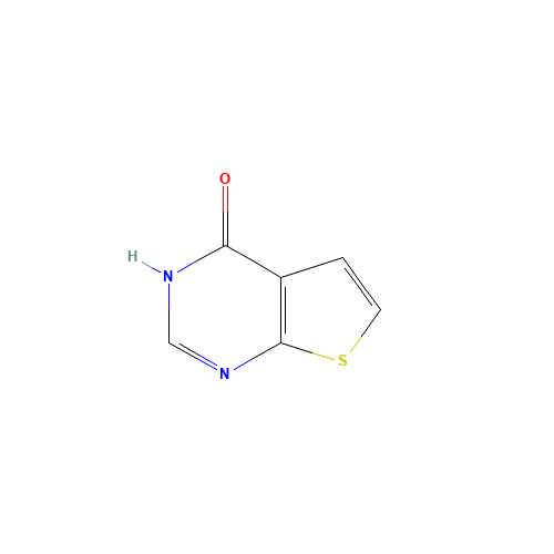 4-Hydroxythieno[2,3-d]pyrimidine (CAS: 14080-50-3) - Chemical Structure and Molecular Formula 