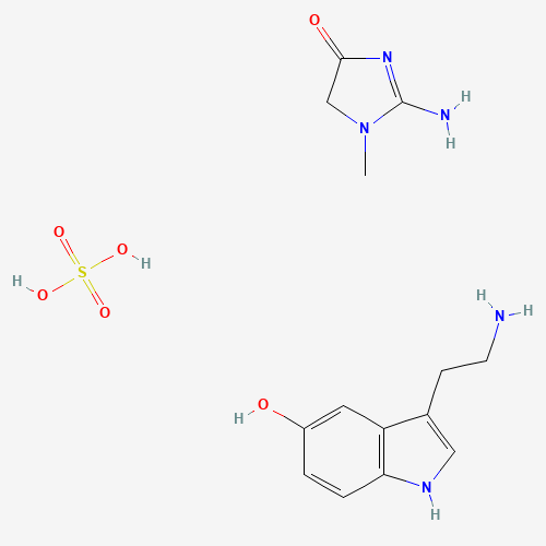 4-Hydroxytryptamine Creatinine (CAS: 55206-11-6) - Chemical Structure and Molecular Formula 