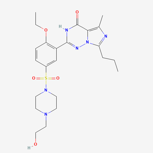 Hydroxy Vardenafil (CAS: 224785-98-2) - Chemical Structure and Molecular Formula 