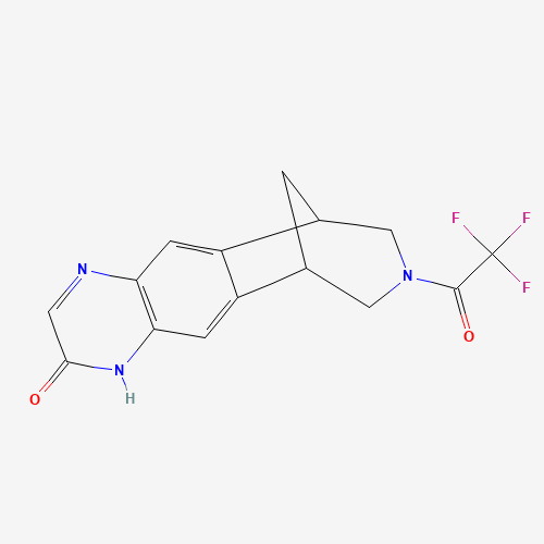 Hydroxy Varenicline N-Trifluoroacetate (CAS: 357426-10-9) - Chemical Structure and Molecular Formula 