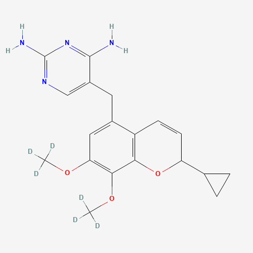 Iclaprim-d6 (CAS: 1130072-57-9) - Chemical Structure and Molecular Formula 