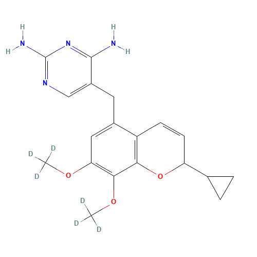Iclaprim-d6 (CAS: 1130072-57-9) - Chemical Structure and Molecular Formula 