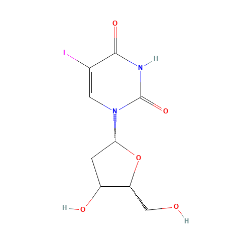 3'-epi-Idoxuridine (CAS: 93780-25-7) - Chemical Structure and Molecular Formula 