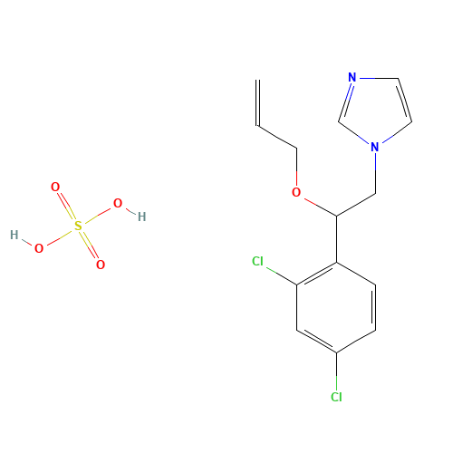 Imazalil Sulfate (CAS: 58594-72-2) - Chemical Structure and Molecular Formula 