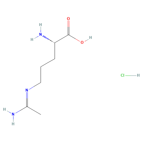 N5-(1-Iminoethyl) L-Ornithine Hydrochloride (CAS: 150403-88-6) - Related Chemical Product
