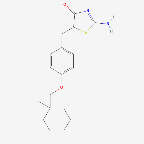 rac 2-Imino-5-[4-(1-methylcyclohexylmethoxyl)benzyl]thiazolidine-4one (CAS: 85010-66-8) - Related Chemical Product