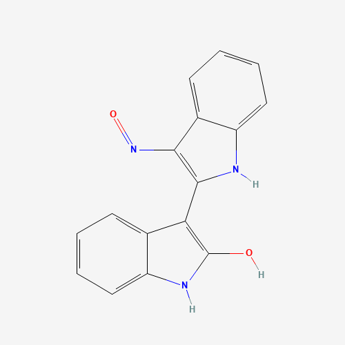 Indirubin-3'-monoxime (CAS: 160807-49-8) - Chemical Structure and Molecular Formula 