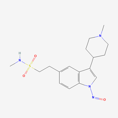 N-(Indole)nitroso Naratriptan (CAS: 1216880-64-6) - Chemical Structure and Molecular Formula 