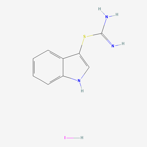 S[3-Indolyl]isothiuronium Iodide (CAS: 26377-76-4) - Chemical Structure and Molecular Formula 