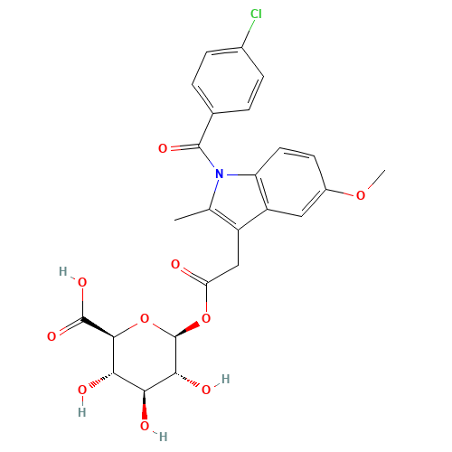 Indomethacin Acyl-b-D-glucuronide (CAS: 75523-11-4) - Related Chemical Product
