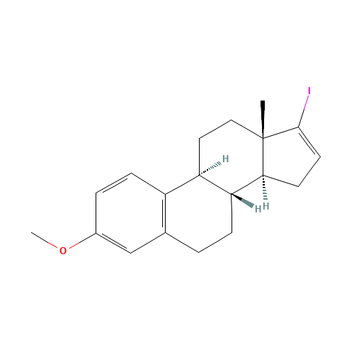 17-Iodo-3-O-methyl Estratetraenol (CAS: 105644-55-1) - Chemical Structure and Molecular Formula 