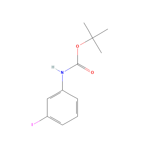 N-(3-Iodophenyl)-1,1-dimethylethyl Ester Carbamic Acid (CAS: 143390-49-2) - Chemical Structure and Molecular Formula 