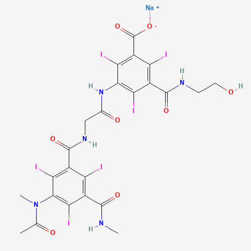 Ioxaglate Sodium (CAS: 67992-58-9) - Chemical Structure and Molecular Formula 