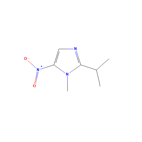 Ipronidazole (CAS: 14885-29-1) - Chemical Structure and Molecular Formula 