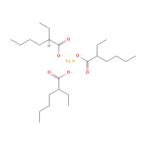 Iron(III) 2-Ethylhexanoate (Nominally 50% in mineral spirits, Fe 6%) (CAS: 7321-53-1) - Related Chemical Product