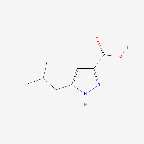 5-Isobutyl-1H-pyrazole-3-carboxylic Acid (CAS: 92933-49-8) - Chemical Structure and Molecular Formula 