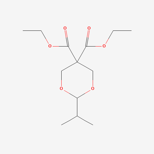 2-Isopropyl-1,3-dioxane-5,5-dicarboxylic Acid 5,5-Diethyl Ester (CAS: 35113-48-5) - Chemical Structure and Molecular Formula 