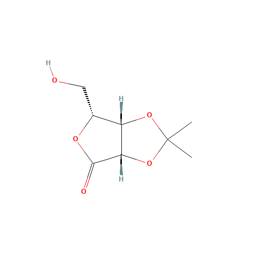 2,3-O-Isopropylidene-D-lyxono-1,4-lactone (CAS: 56543-10-3) - Chemical Structure and Molecular Formula 