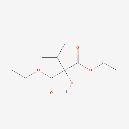 Isopropyl-tartronic Acid Diethyl Ester (CAS: 24124-04-7) - Chemical Structure and Molecular Formula 