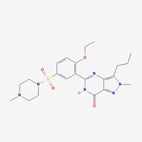 Iso Sildenafil (CAS: 253178-46-0) - Chemical Structure and Molecular Formula 