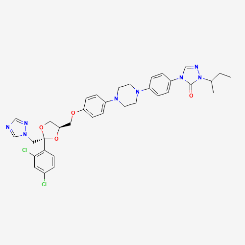 trans-Itraconazole (CAS: 252964-65-1) - Chemical Structure and Molecular Formula 