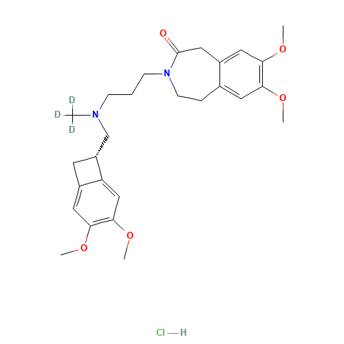 Ivabradine-d3 Hydrochloride (CAS: 1217809-61-4) - Chemical Structure and Molecular Formula 
